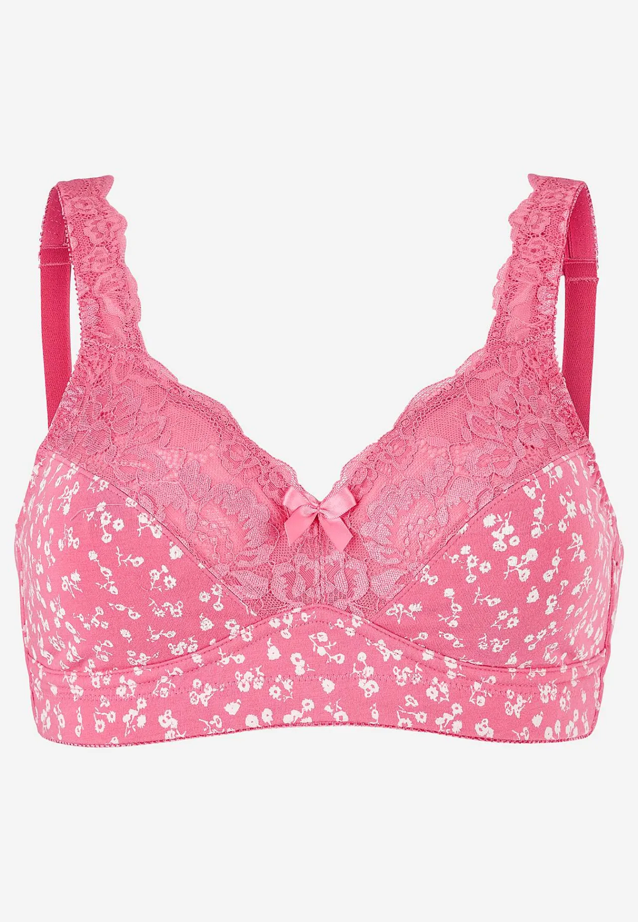 Undertøj|Bh-Cellbes of Sweden Bh uden bøjle Mørk rosa / Blomstret