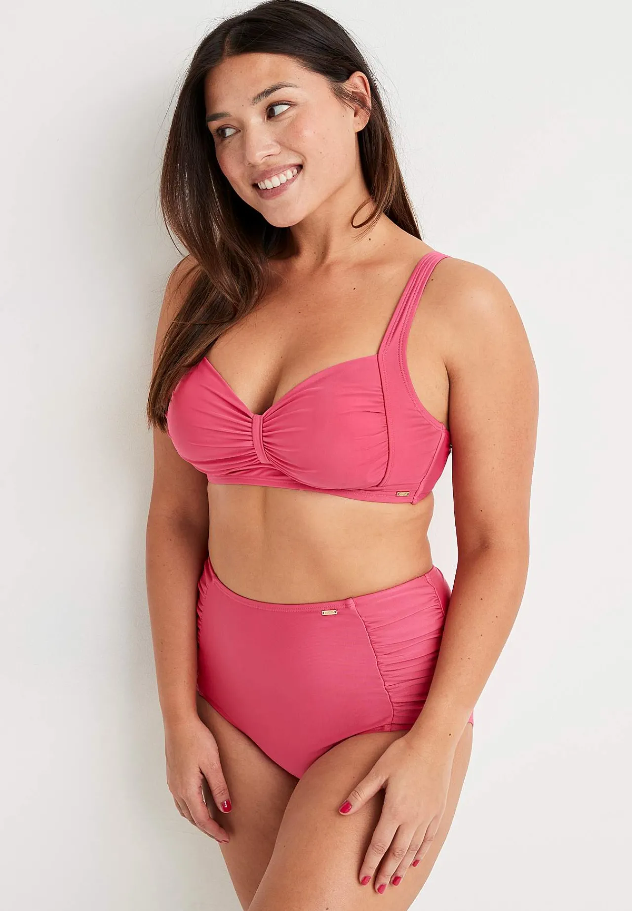 Bikinier-Cellbes of Sweden Bikiniunderdel med høj talje Cerise