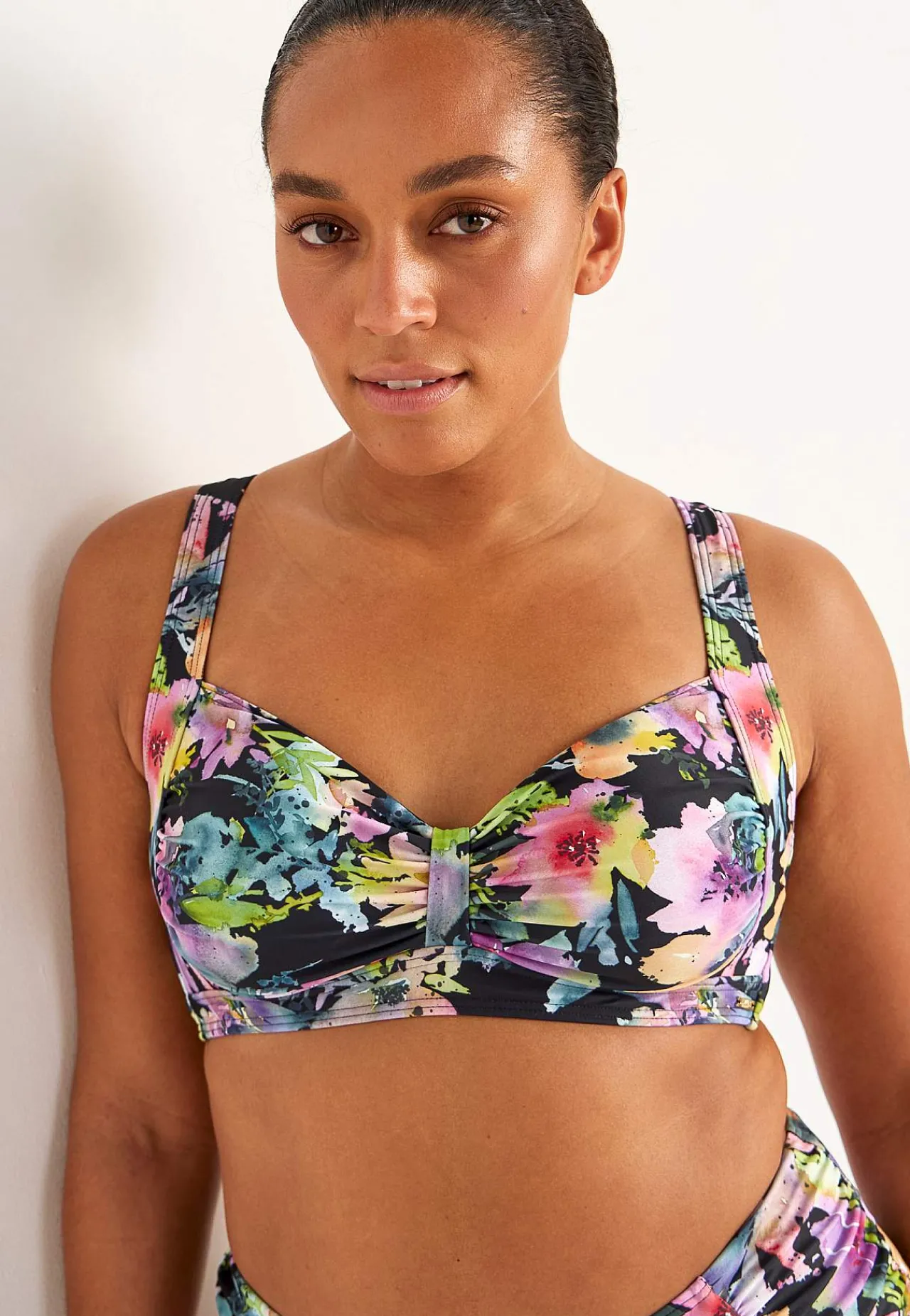 Bikinier- Bøjleløs bikini-bh Flerfarvet