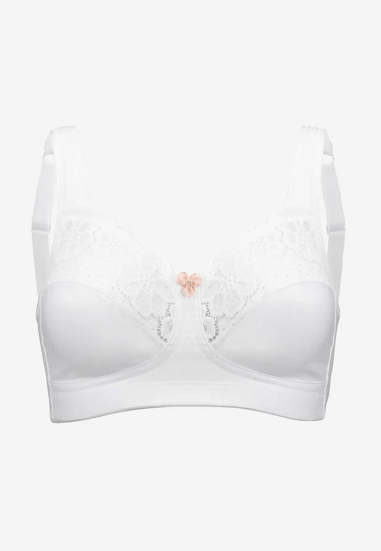 Undertøj|Bh- Blød bh i økologisk bomuld Cotton Bloom Hvid