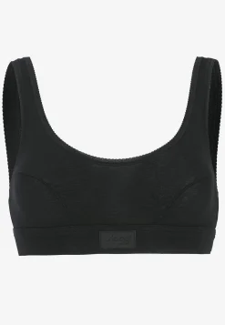 Undertøj|Bh-Sloggi Blød BH-top i bomuld Double comfort Sort