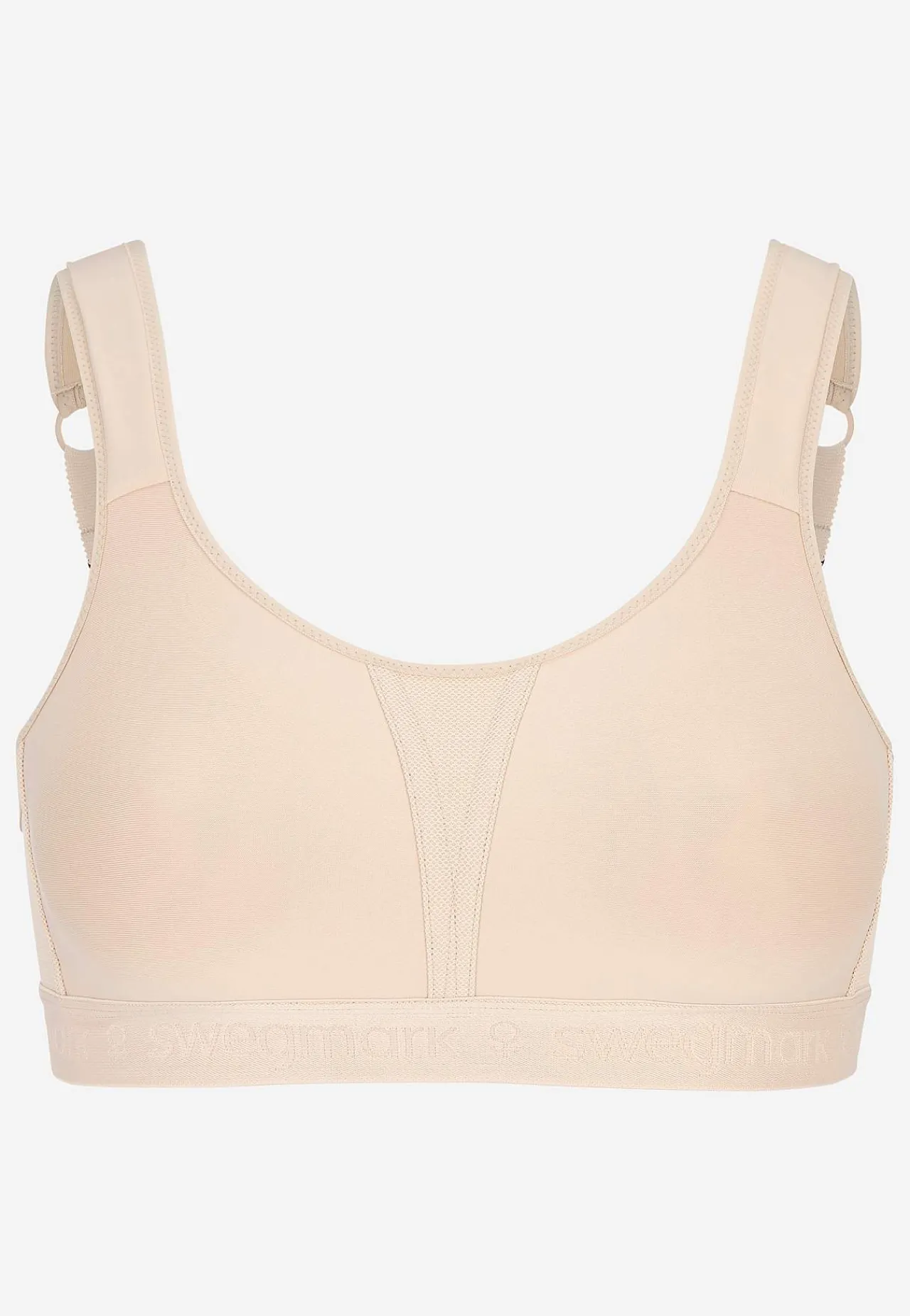 Undertøj|Bh-Swegmark Blød sports-bh med god støtte Kimberly Iconic Beige