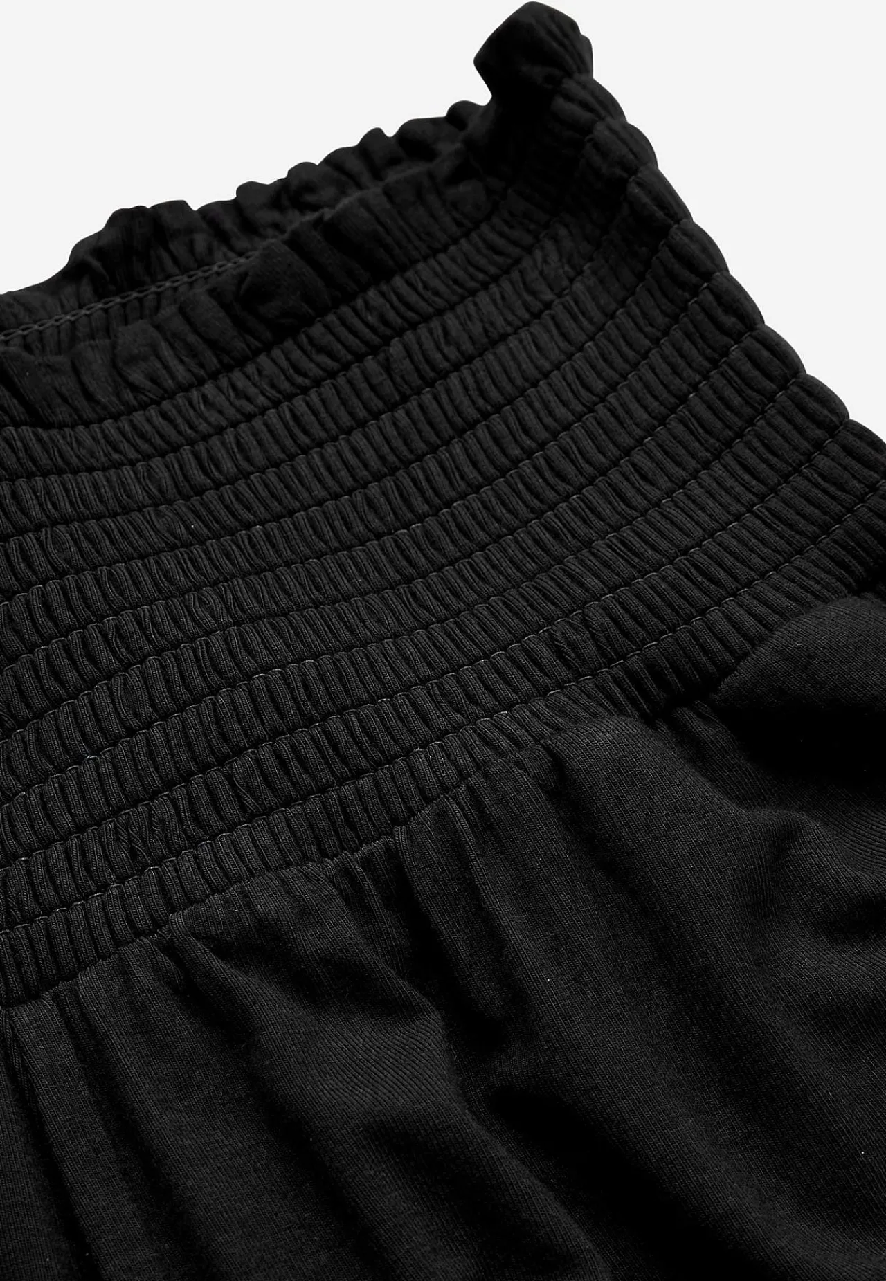 Forårsbukser|Ankelbukser-Cellbes of Sweden Bløde jerseybukser med smocket elastisk talje Liv Sort