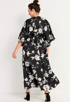 Festkjoler|Festkjoler- Blomstret maxi kjole | Cellbes