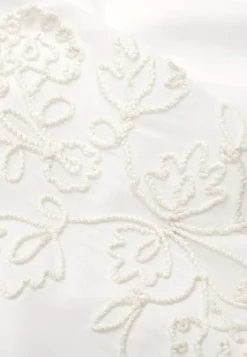 Bluser|Bluser Med Pufærmer-Cellbes of Sweden Bluse med broderi Hvid