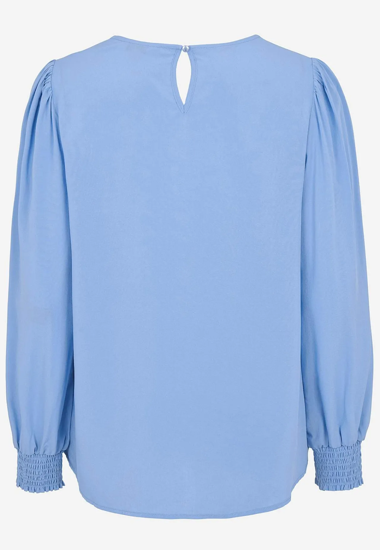 Bluser|Bluser Med Pufærmer-Cellbes of Sweden Bluse med smock ved manchetterne Blå
