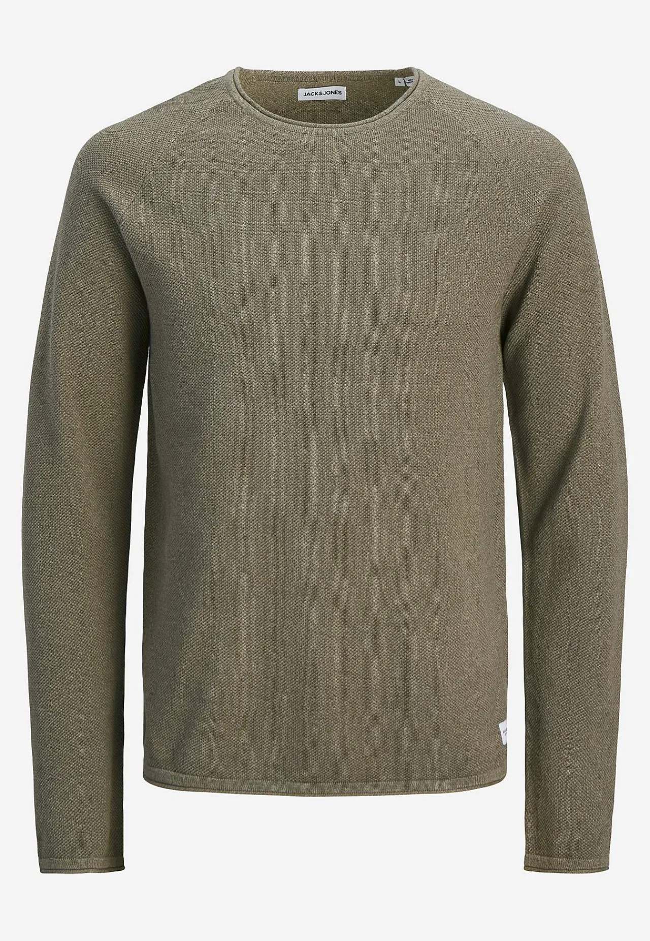 Striktrøjer-JACK & JONES Bomuldstrøje Brun