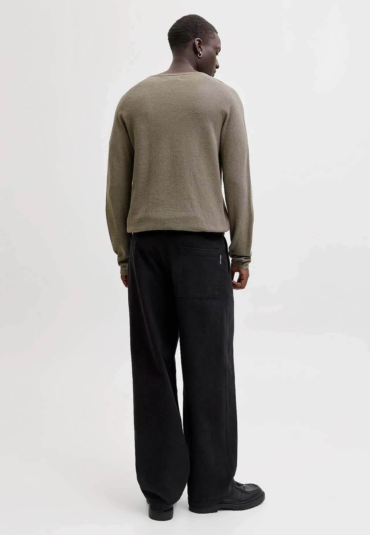 Striktrøjer-JACK & JONES Bomuldstrøje Brun