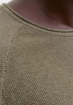 Striktrøjer-JACK & JONES Bomuldstrøje Brun