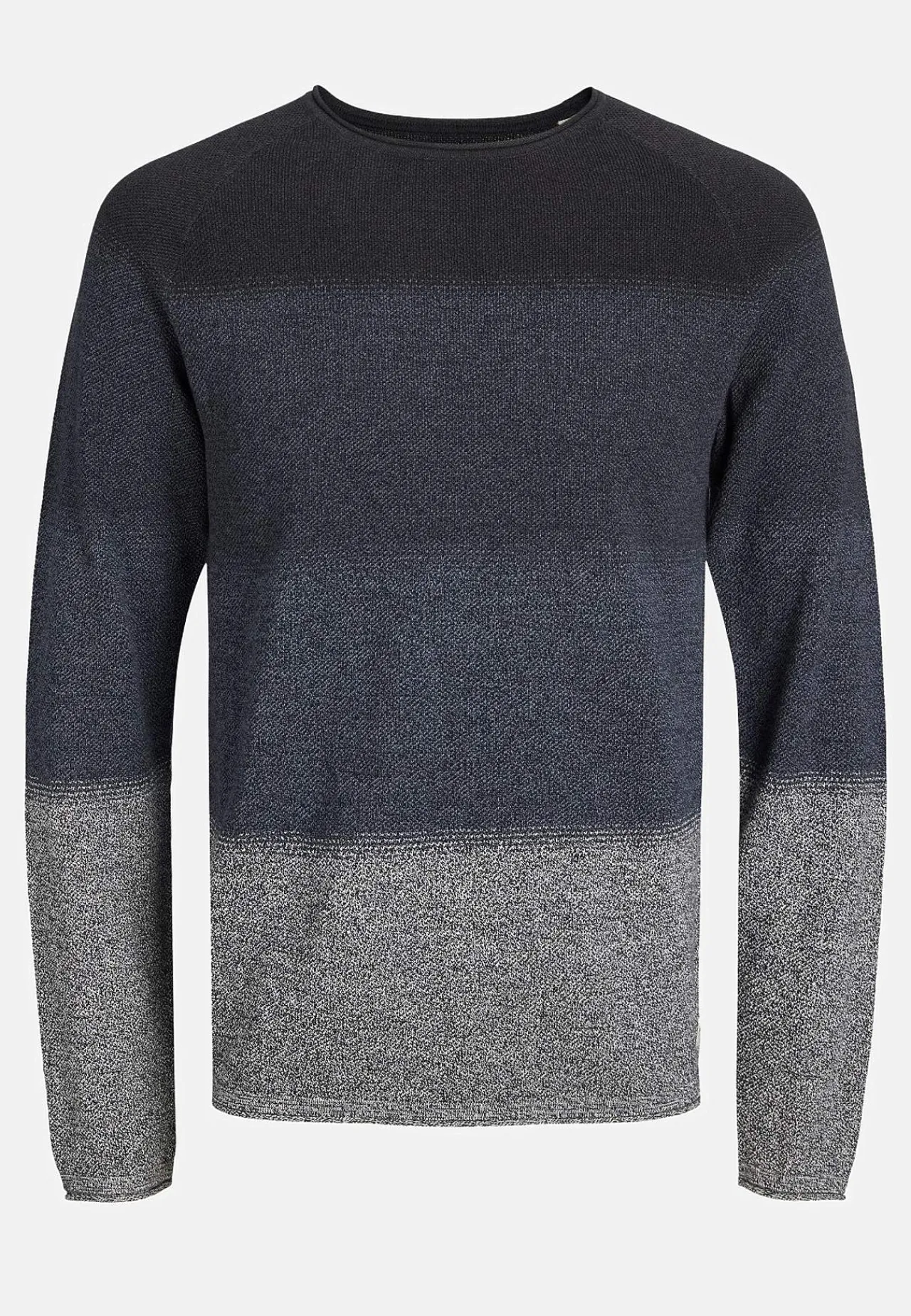 Striktrøjer-JACK & JONES Bomuldstrøje Marinemeleret