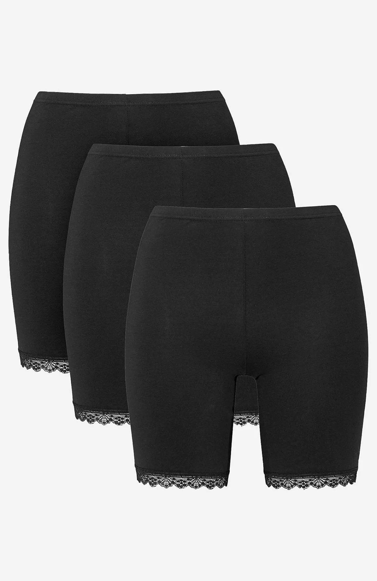 Undertøj|Flerpak Undertøj-Cellbes of Sweden Bomuldstrusse med længere ben 3-pack Sort