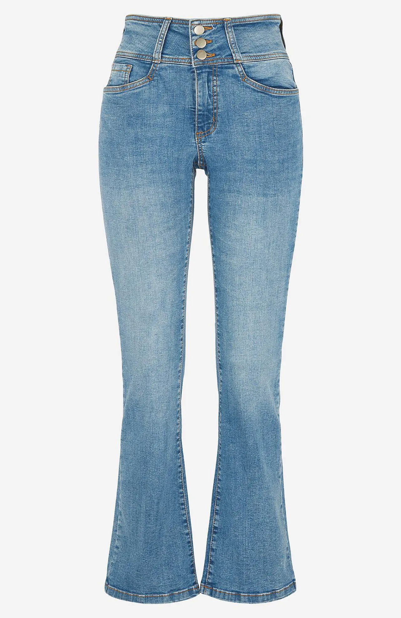 Høj Talje|Flere Længder-Cellbes of Sweden Bootcut jeans med høj talje Jennifer Lyseblå / Denim