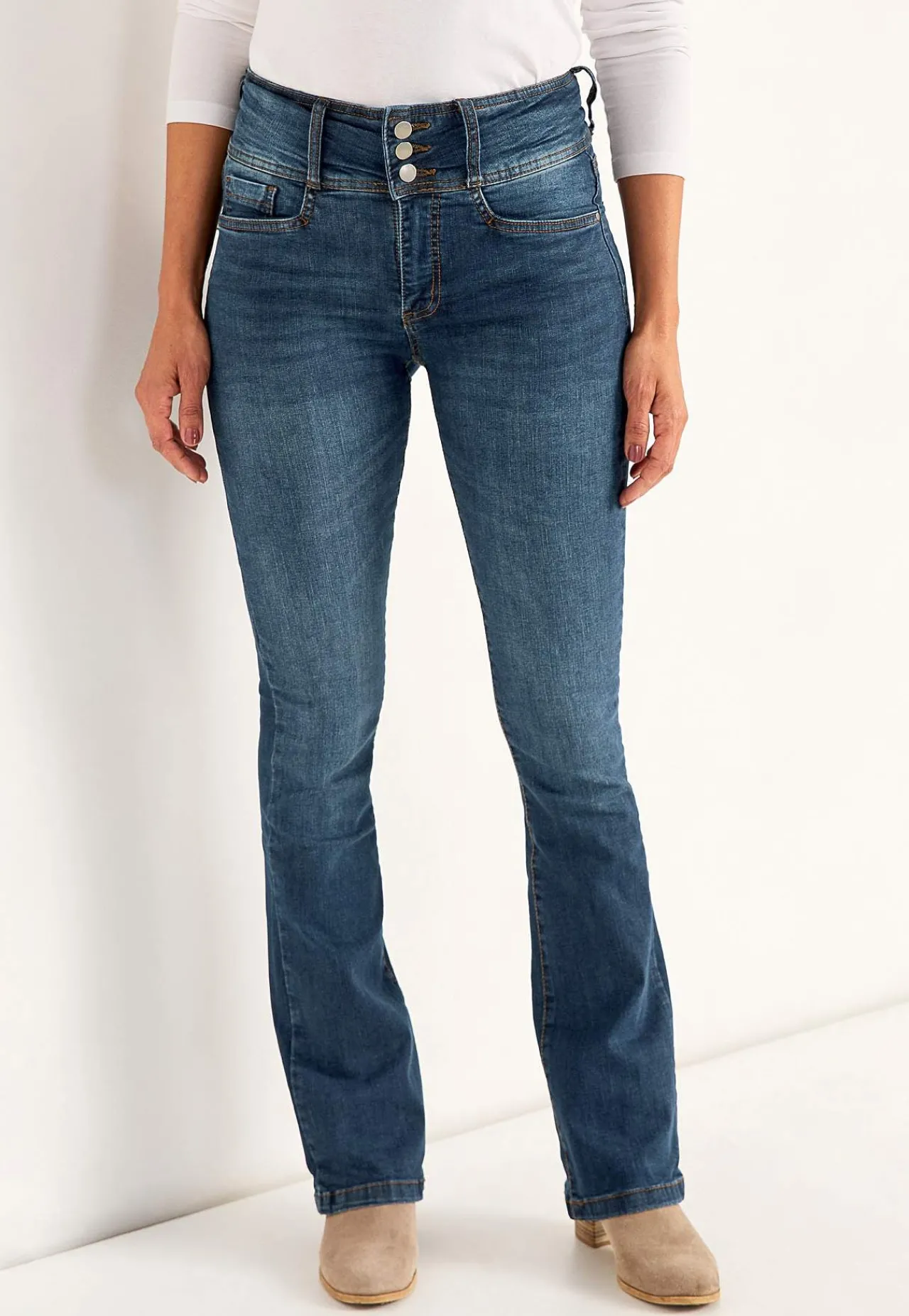 Høj Talje|Flere Længder- Bootcut jeans med høj talje Jennifer | Cellbes