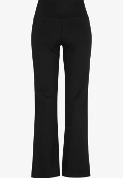 Vide Bukser|Trikobukser-Cellbes of Sweden Bootcut-bukser Premium i Punto di Roma jersey Mona Sort