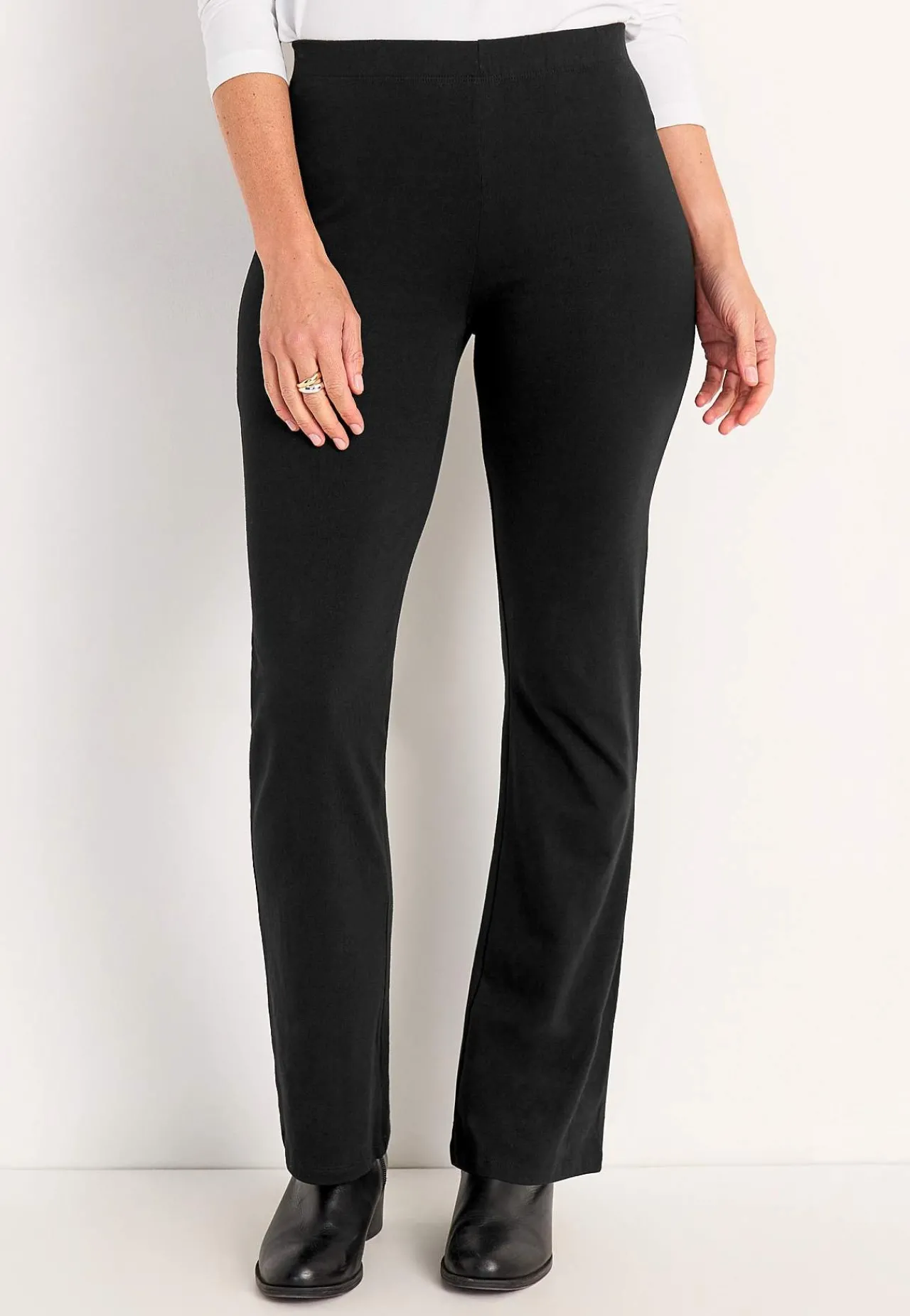 Bukser Og Leggings- Bootcut-leggings Sort