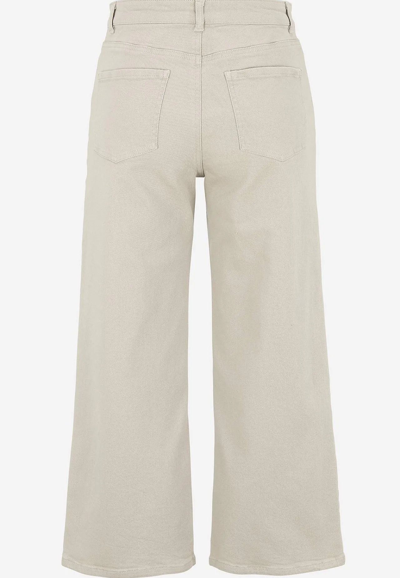 Ankelbukser|Vide Bukser-Cellbes of Sweden Brede ankeljeans Lys beige
