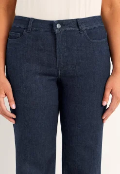 Vide Bukser|Lige Bukser-Cellbes of Sweden Brede jeans i denim med superstræk Sara Mørkeblå Denim