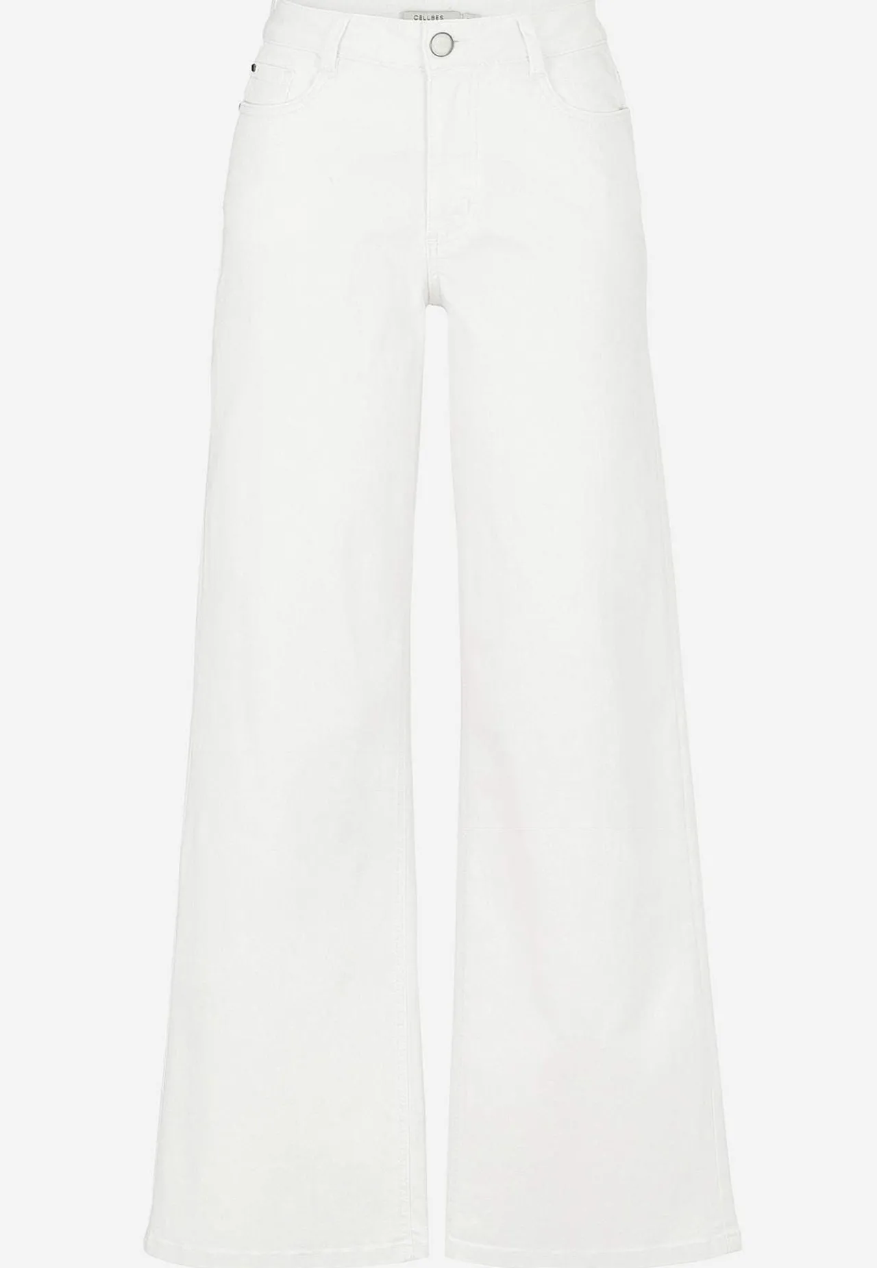 Høj Talje|Straight Fit-Cellbes of Sweden Brede jeans med høj talje Renata Hvid denim