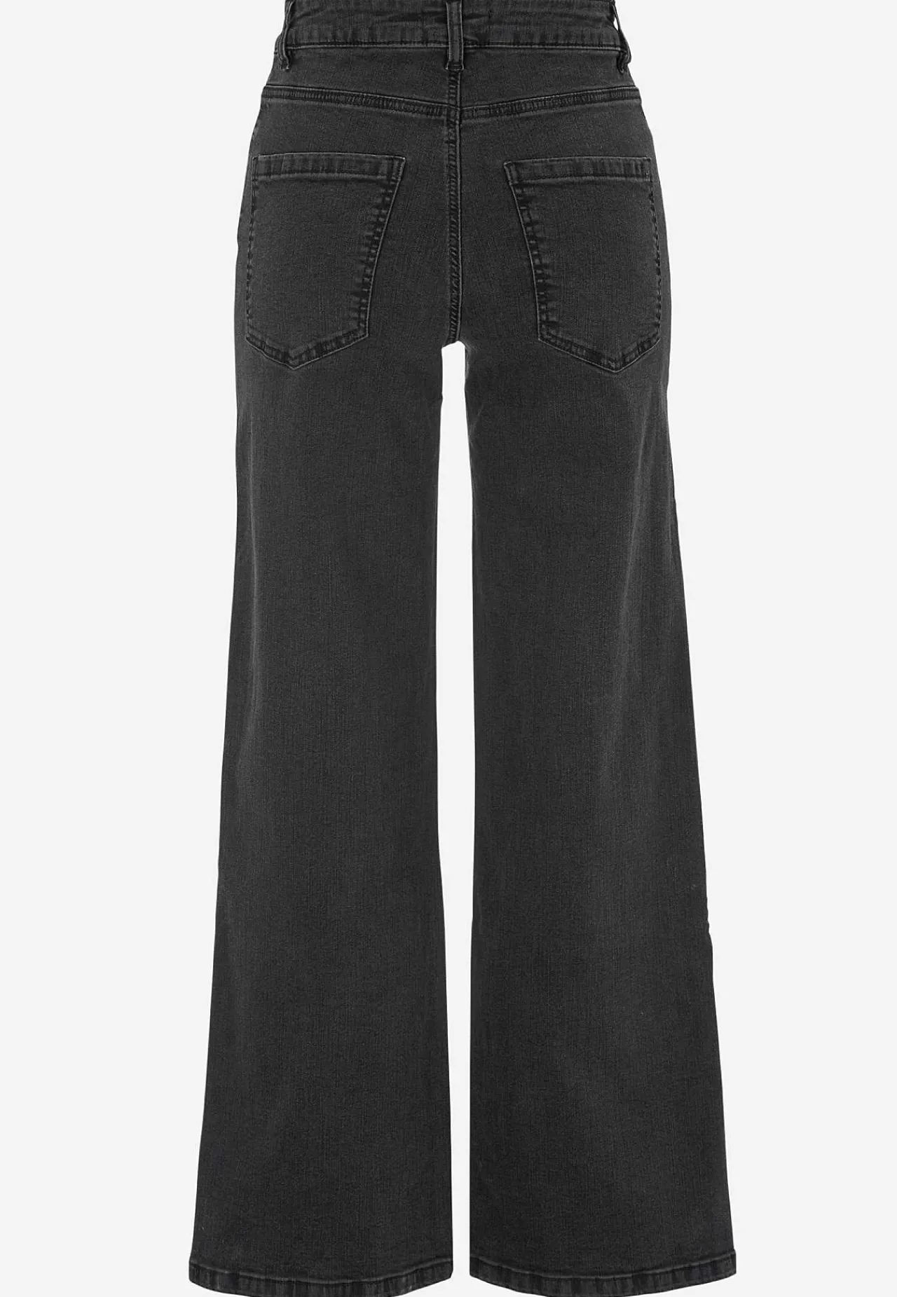 Høj Talje|Straight Fit-Cellbes of Sweden Brede jeans med høj talje Renata Grå / Denim
