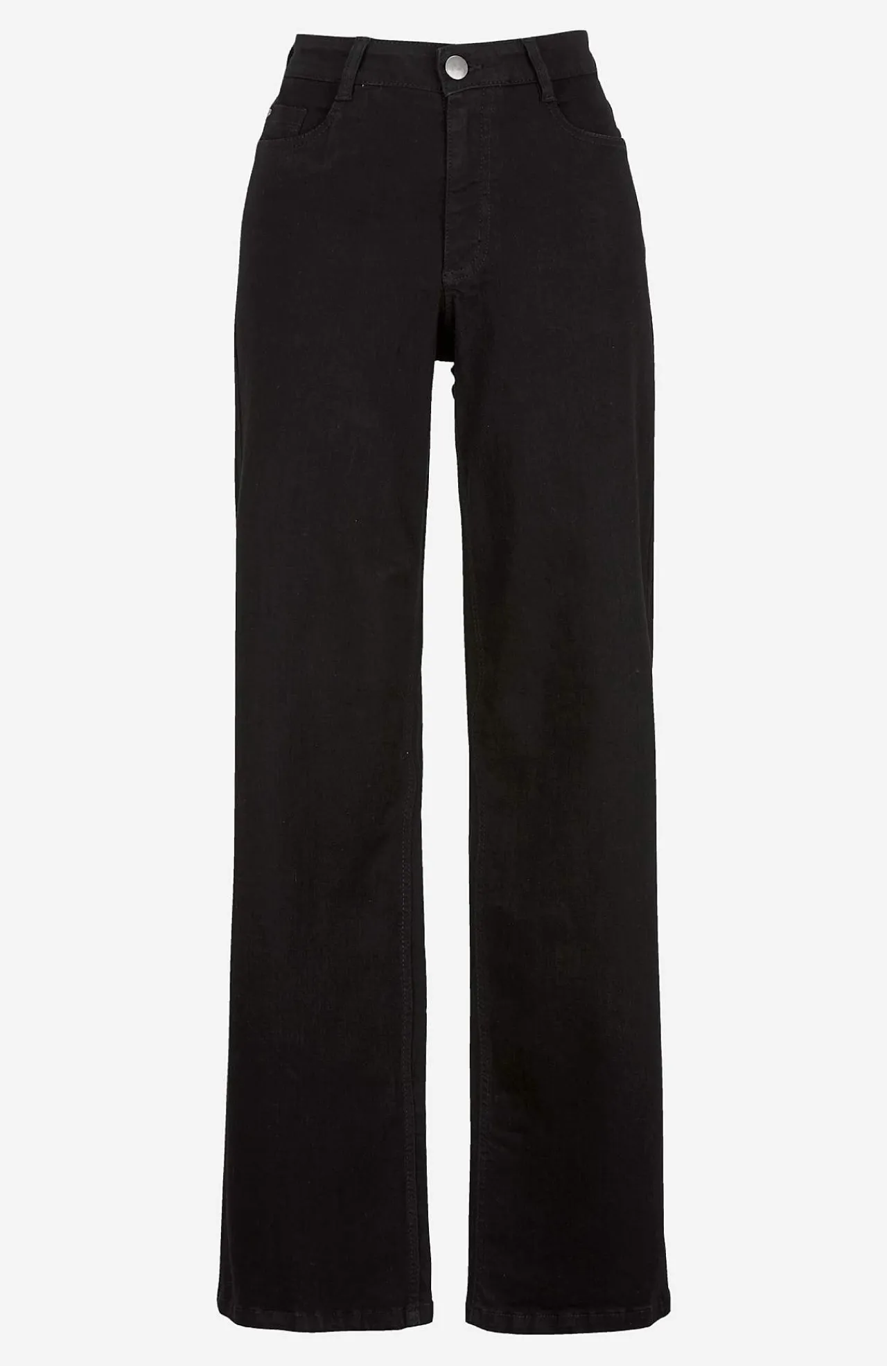Høj Talje|Straight Fit-Cellbes of Sweden Brede jeans med høj talje Renata Sort / Denim