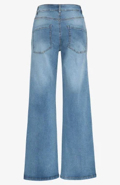 Høj Talje|Straight Fit- Brede jeans med høj talje Renata | Cellbes