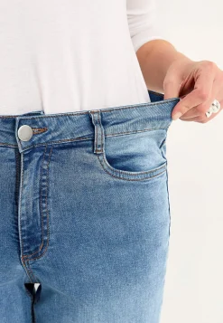 Høj Talje|Straight Fit- Brede, lange jeans med høj talje Renata | Cellbes