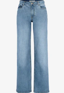 Høj Talje|Straight Fit- Brede, lange jeans med høj talje Renata | Cellbes