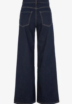 Høj Talje|Straight Fit- Brede, lange jeans med høj talje Renata | Cellbes