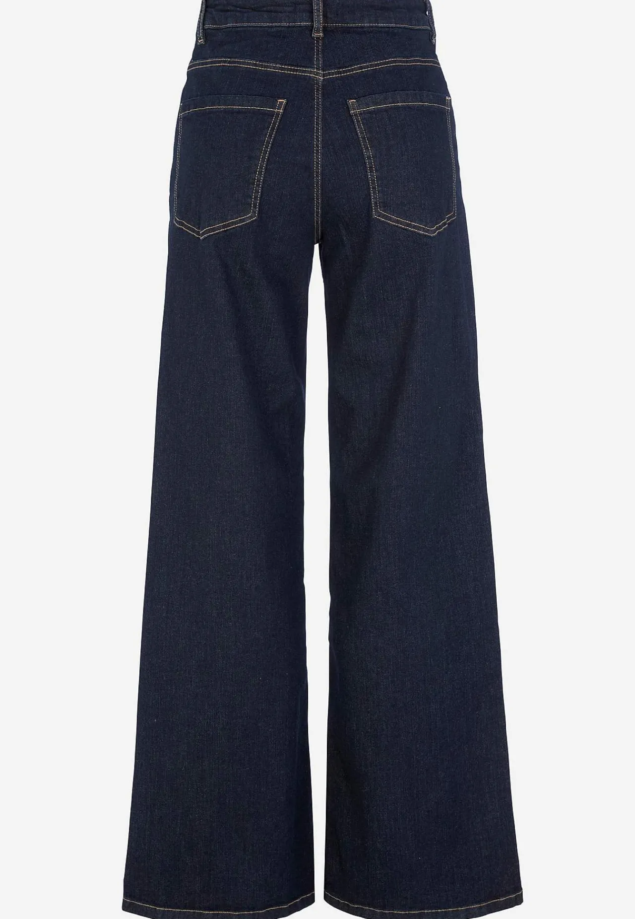 Høj Talje|Straight Fit- Brede, lange jeans med høj talje Renata | Cellbes