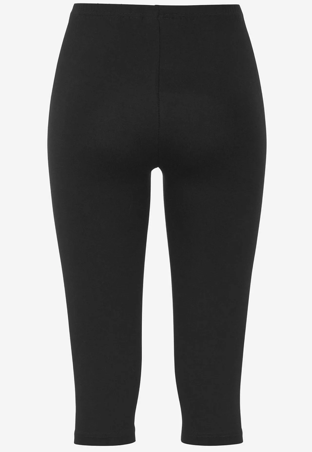 Caprileggings|Forårsbukser- Capri leggings i jersey Sort