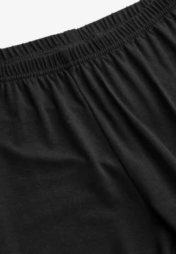Caprileggings|Forårsbukser- Capri leggings i jersey Sort