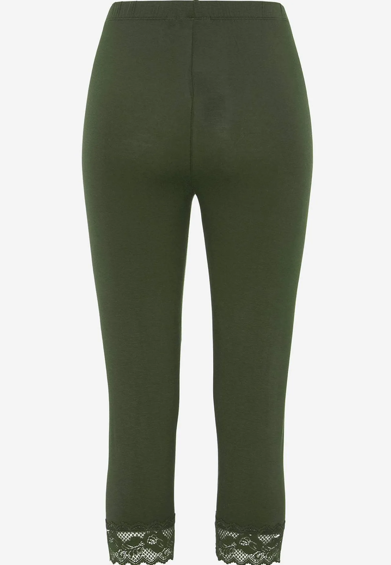 Caprileggings|Forårsbukser-Cellbes of Sweden Capri leggings med blonde susanne Kakigrøn