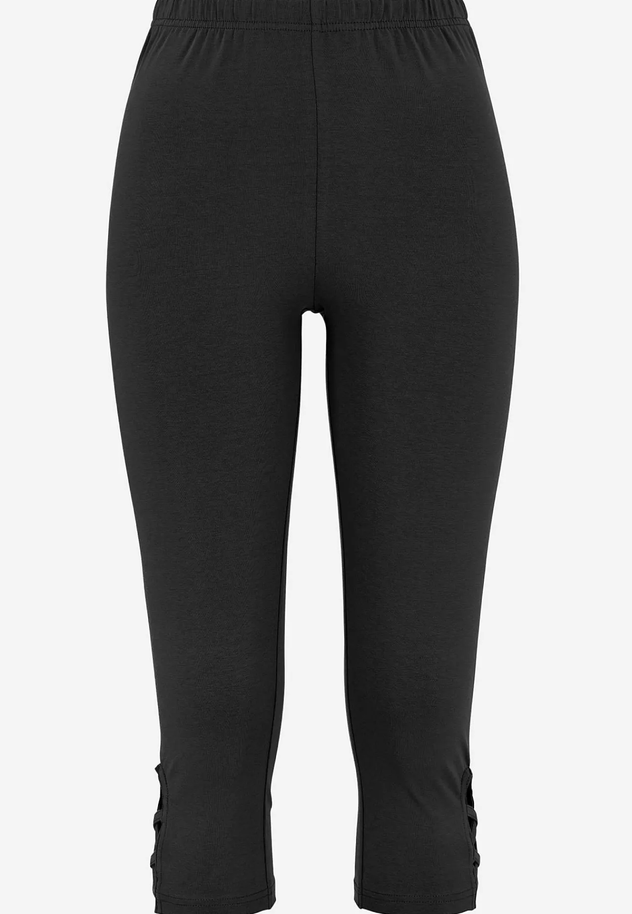 Caprileggings|Flerpak Leggings-Cellbes of Sweden Capri leggings med dejlige detaljer 2-pack Blå + Sort