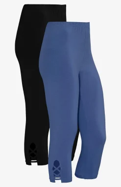 Caprileggings|Flerpak Leggings-Cellbes of Sweden Capri leggings med dejlige detaljer 2-pack | Cellbes