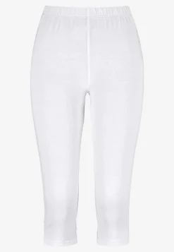 Caprileggings|Forårsbukser-Cellbes of Sweden Capri leggings med sideslidser Hvid