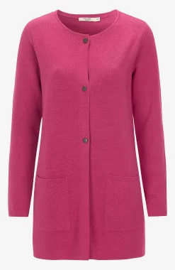 Cardiganer|Cardiganer-Cellbes of Sweden Cardigan i bomuld Cerise