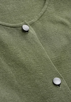 Cardiganer|Cardiganer-Cellbes of Sweden Cardigan i bomuld Kakigrøn