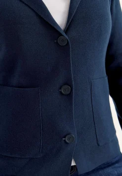 Cardiganer|Trøjer-Cellbes of Sweden Cardigan med knapper Marine