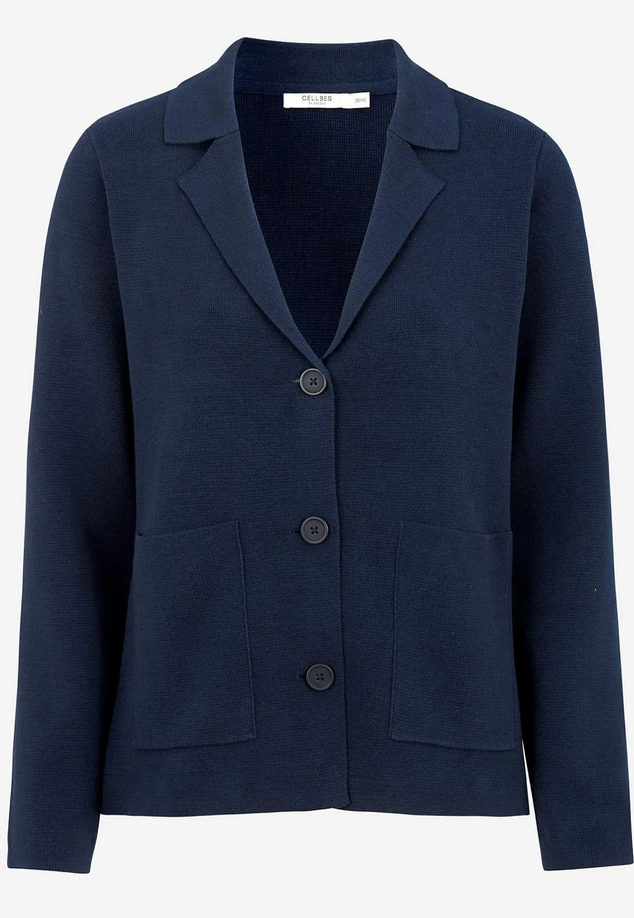 Cardiganer|Trøjer-Cellbes of Sweden Cardigan med knapper Marine