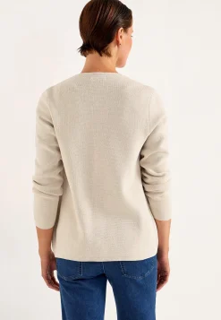Cardiganer|Trøjer- Cardigan med knapper Beige