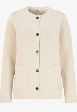 Cardiganer|Trøjer- Cardigan med knapper Beige
