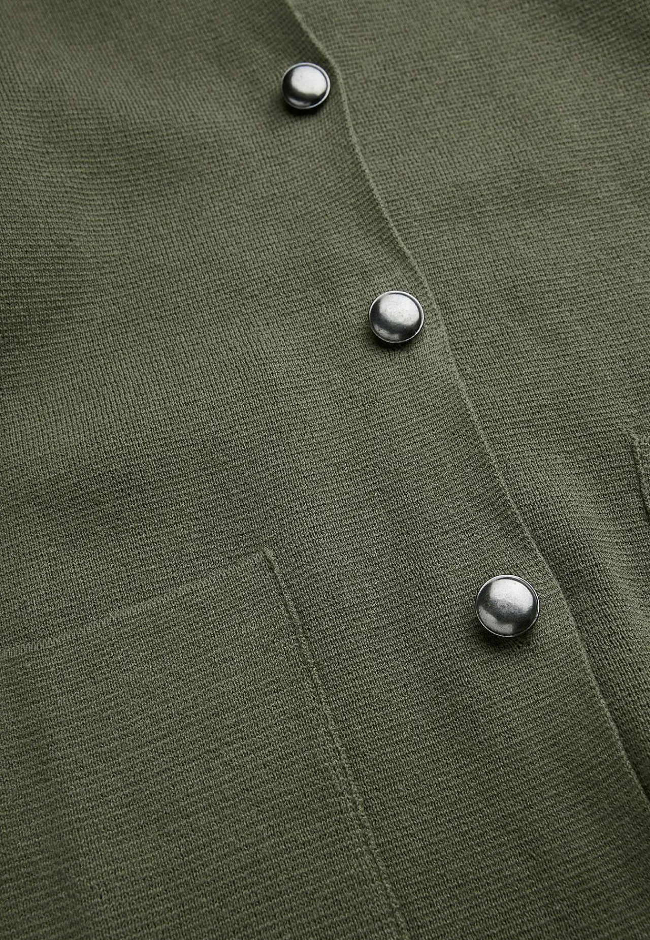 Cardiganer|Trøjer- Cardigan med knapper Grøn