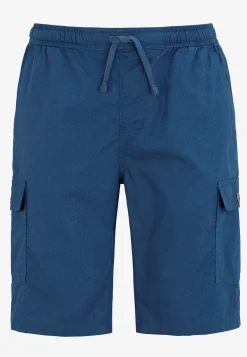 Bukser|Shorts- Cargo shorts med flere lommer Mørk denim