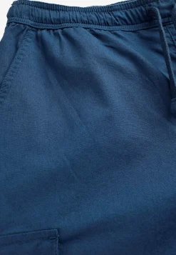 Bukser|Shorts- Cargo shorts med flere lommer Mørk denim