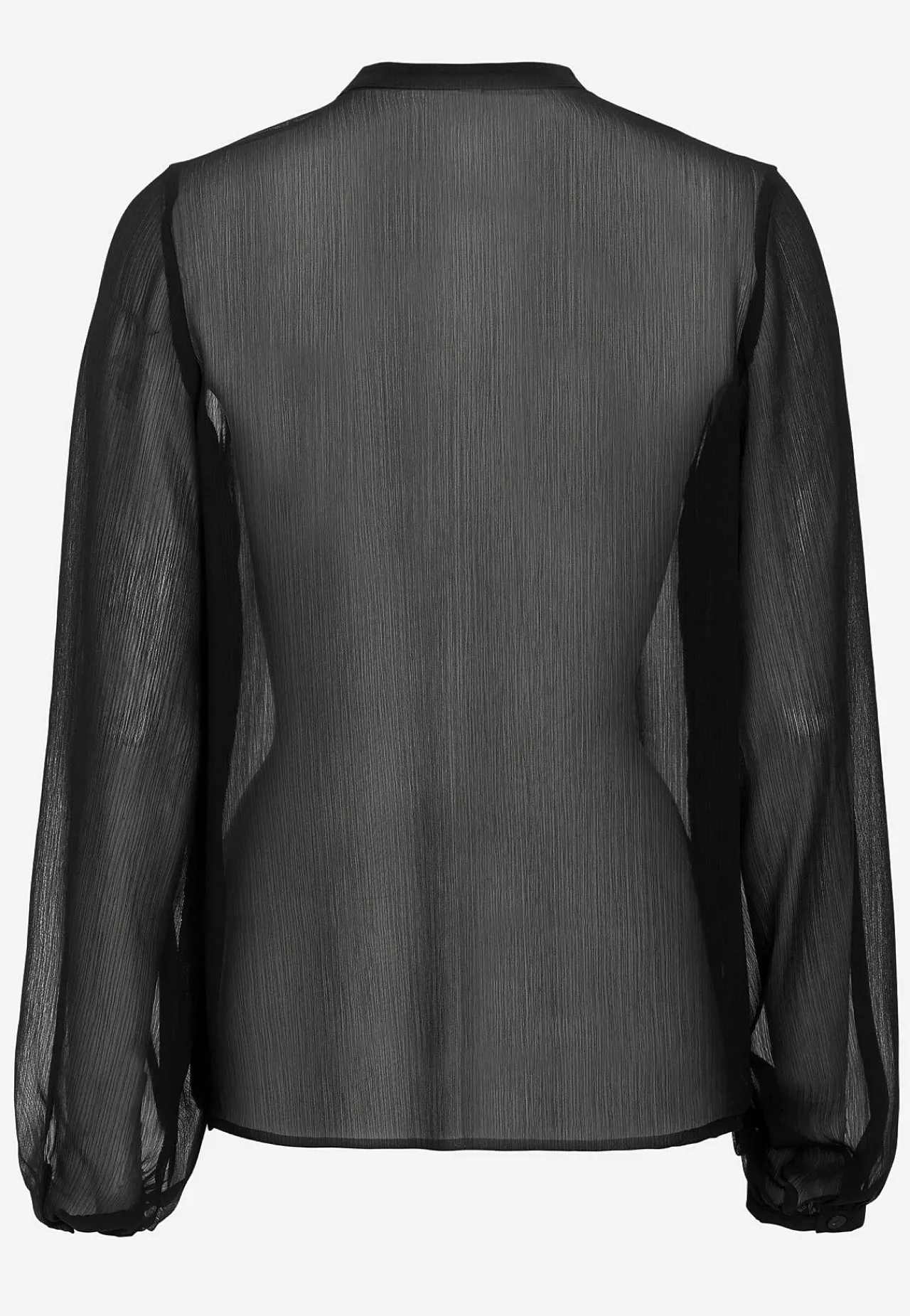 Bluser-Soyaconcept Chiffonbluse med volanter Sort