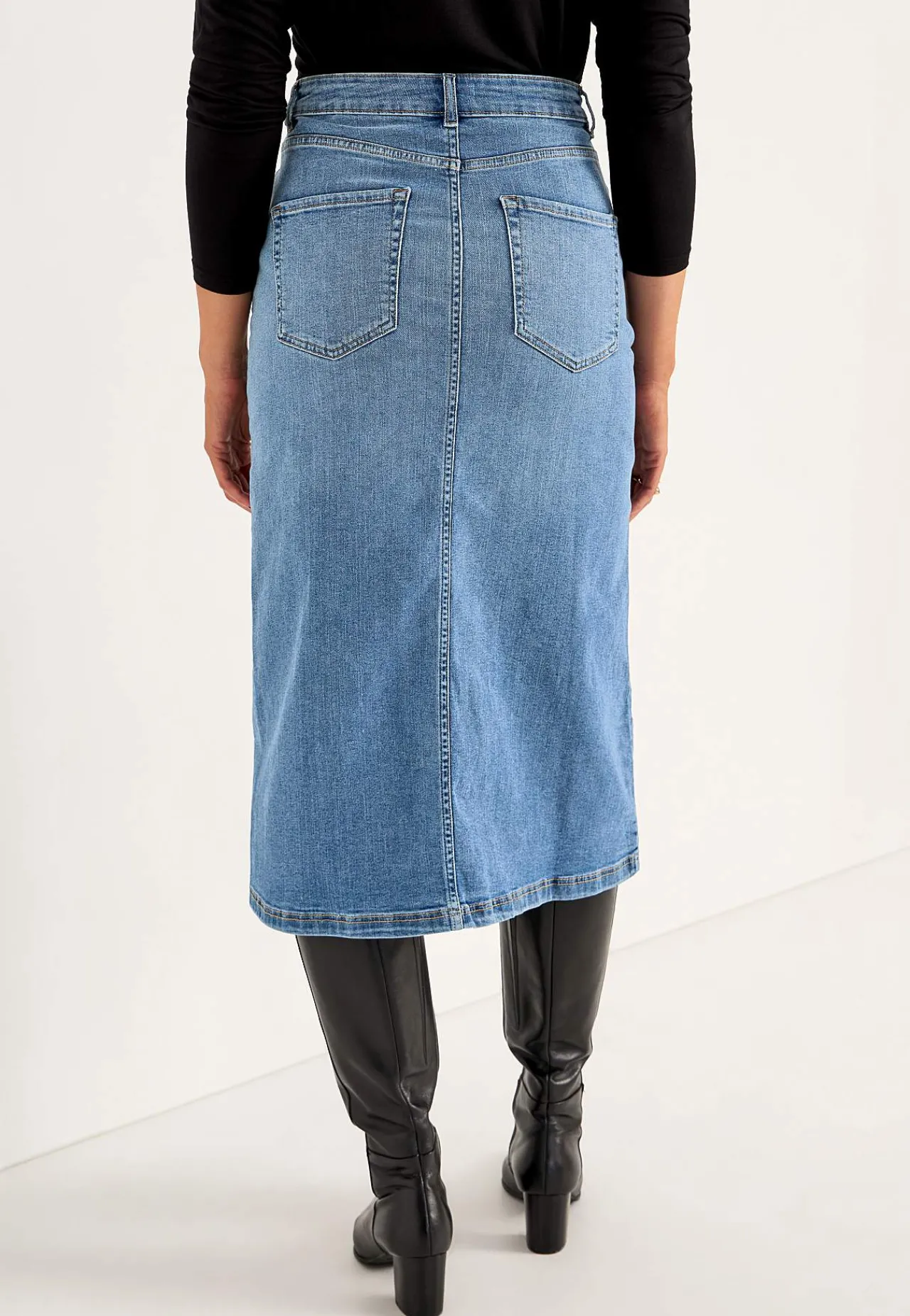 Nederdele|Denimnederdele-Cellbes of Sweden Cowboynederdel med slids foran | Cellbes