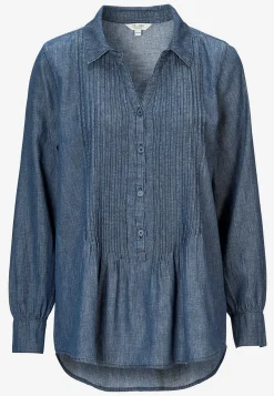 Denim|Denim-Toppe-Cellbes of Sweden Cowboyskjorte med syede lægge | Cellbes