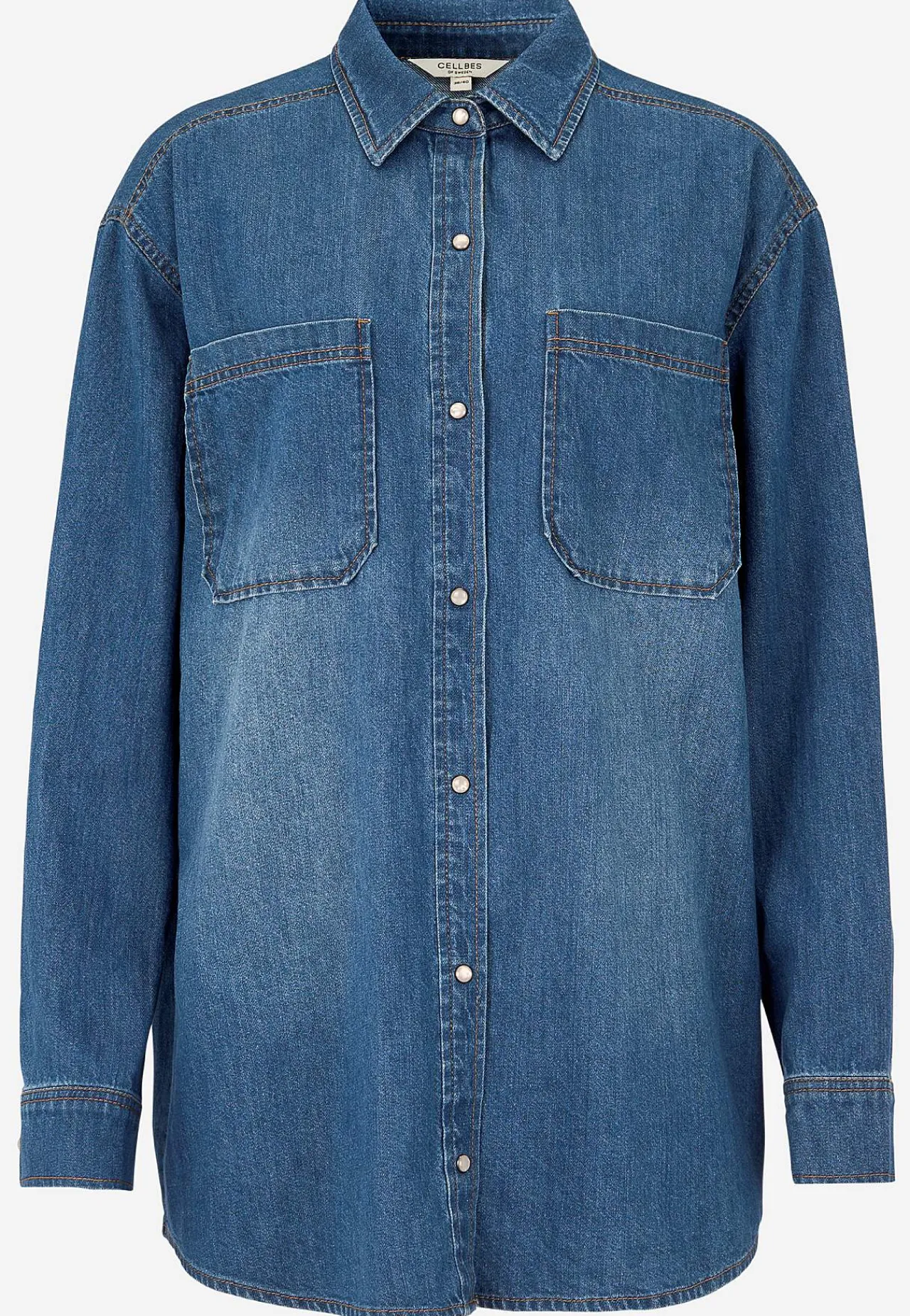 Denim|Denim-Toppe-Cellbes of Sweden Cowboyskjorte uden stræk | Cellbes