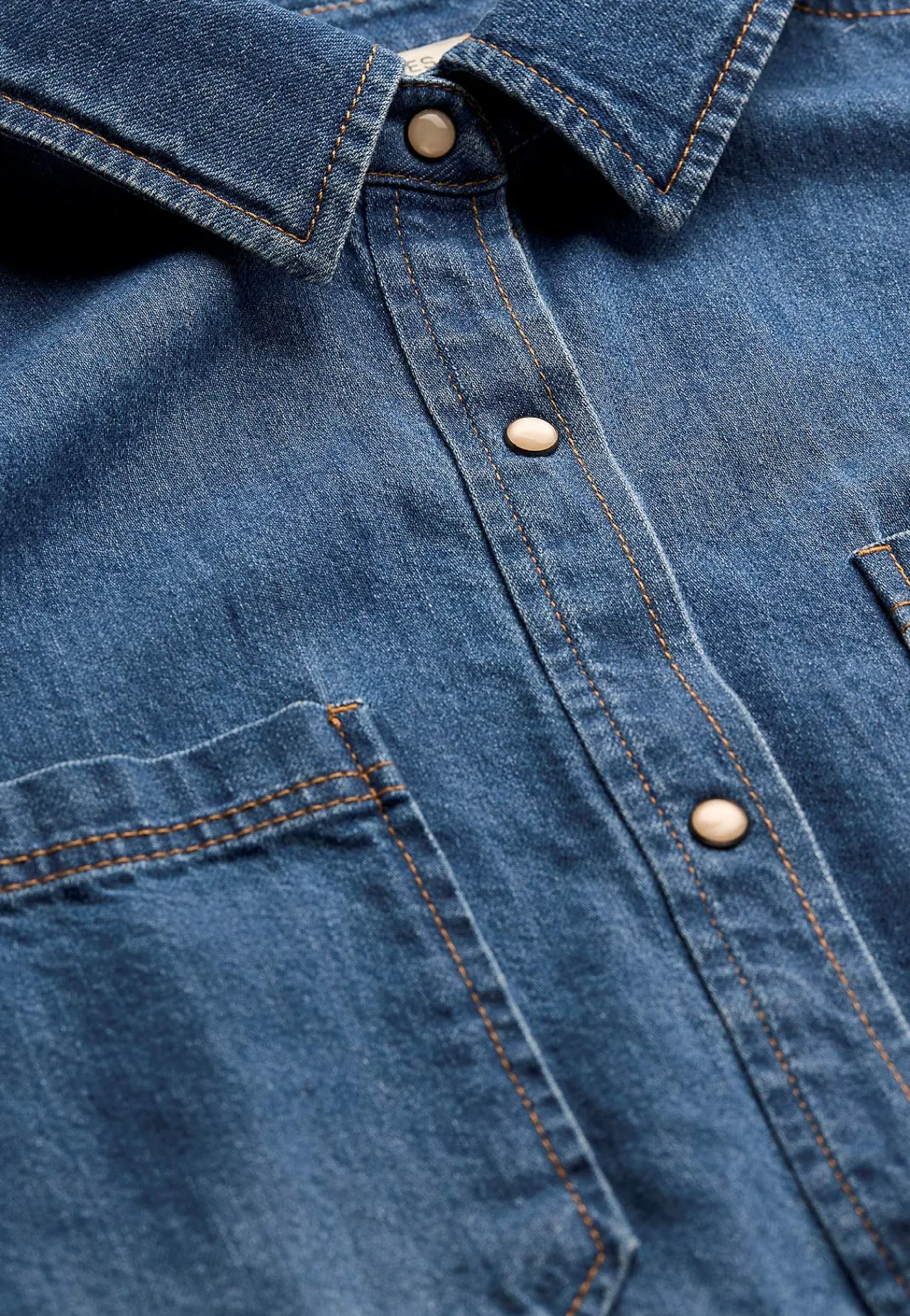 Denim|Denim-Toppe-Cellbes of Sweden Cowboyskjorte uden stræk | Cellbes