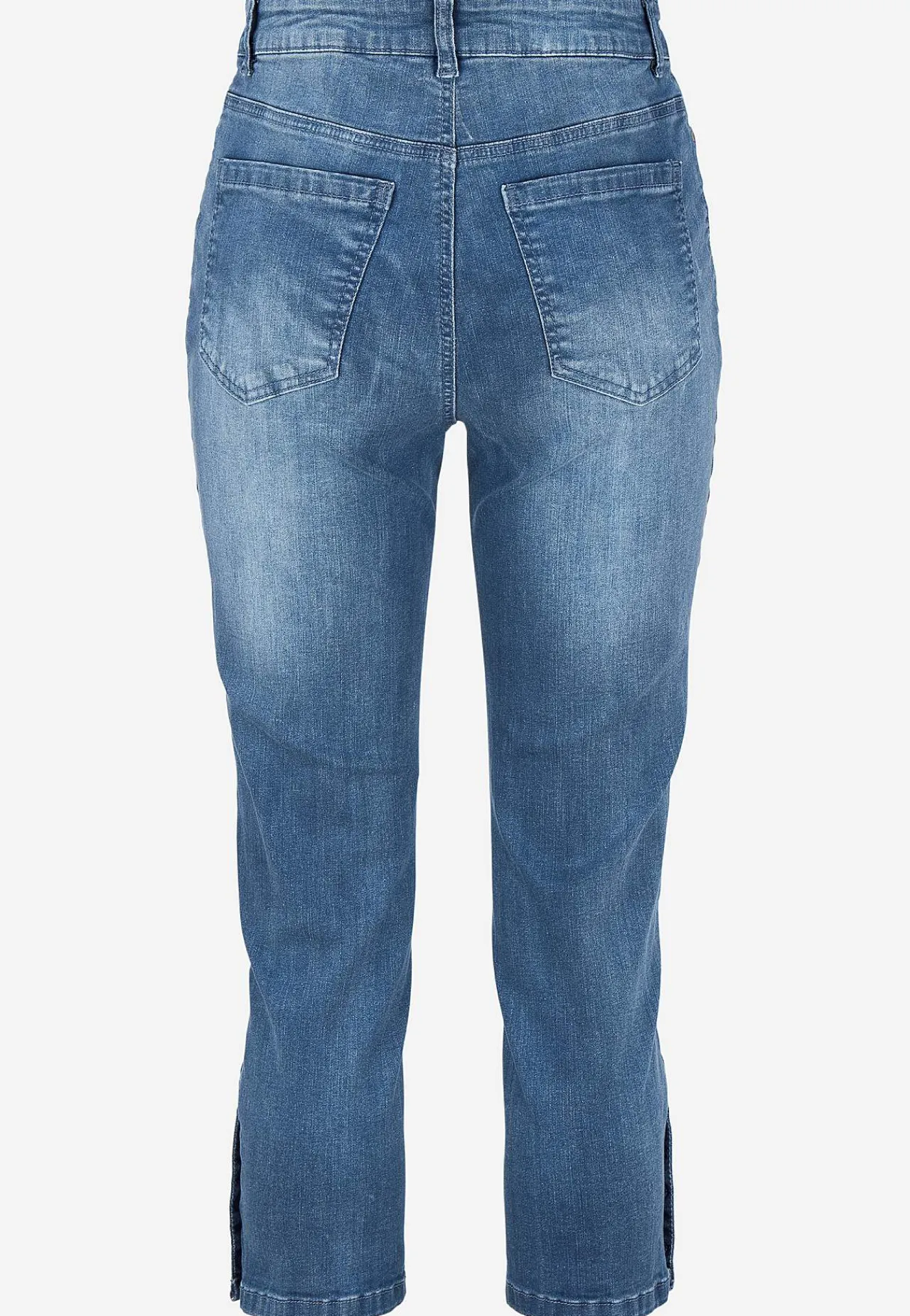 Forårsbukser|Capribukser- Crop jeans med design med fem lommer | Cellbes